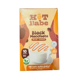 Hot Babe Black Coffee Mix by Kiray Celis (10 Sachets, Black Macchiato)