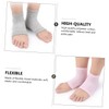 FOMIYES Heel Socks Moisturizing Gel 4 Pairs Dry Feet Socks