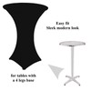 Spandex Poseur Table stretch Cover Cocktail Tablecloth Ø 60 cm