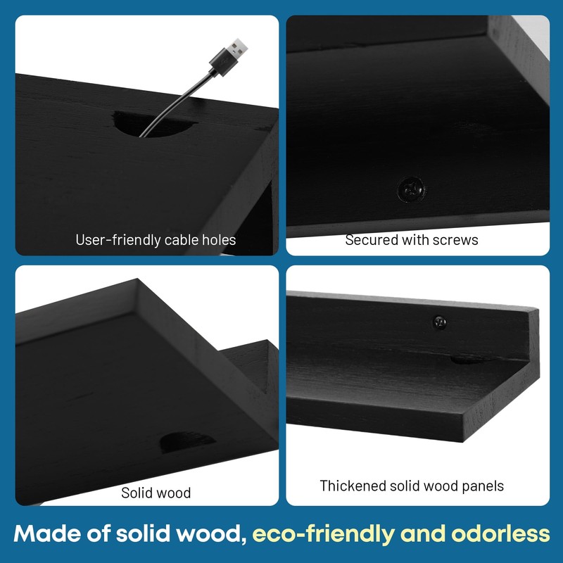 FURAOMEILI Small Floating Shelf for Wall,9 Inch Wall Mounted Shelf