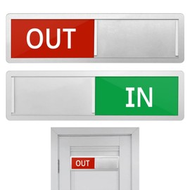 IN/OUT Sliding Door Sign,Vacant In Use Sign Slider Door Indicator Sign Sliding Door Privacy Sign Door Signs Office Door Sign for Bathroom Home Office Conference Room