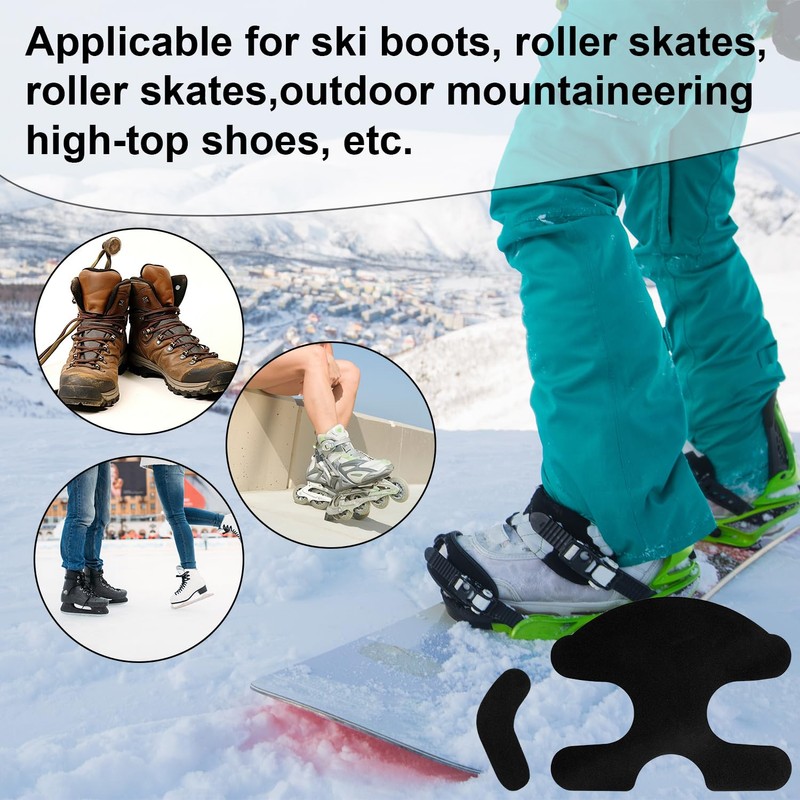 lasuroa 10pcs Ski Snowboard Boots Fitting Pads, EVA Self-Adhesive Snowboard