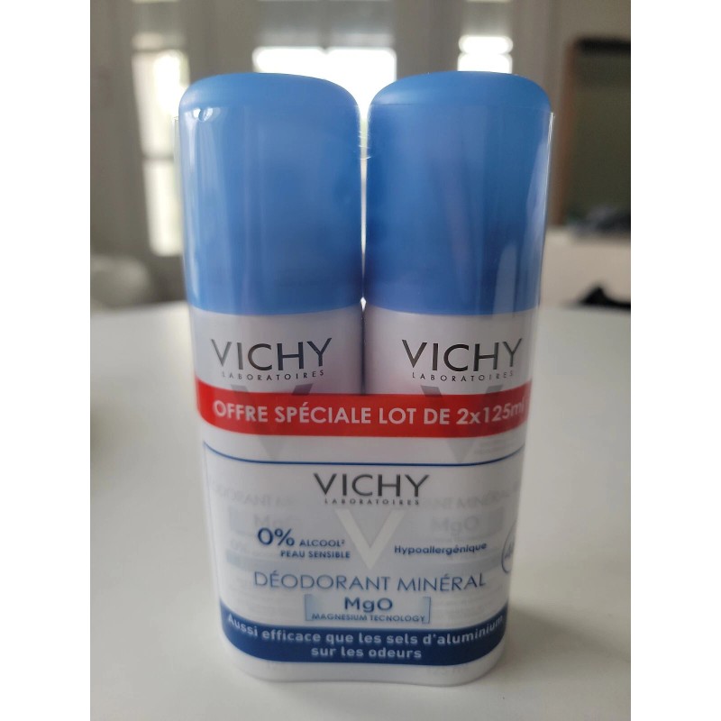 Vichy 48h Mineral Deodorant Spray Aero 2 X 125ml