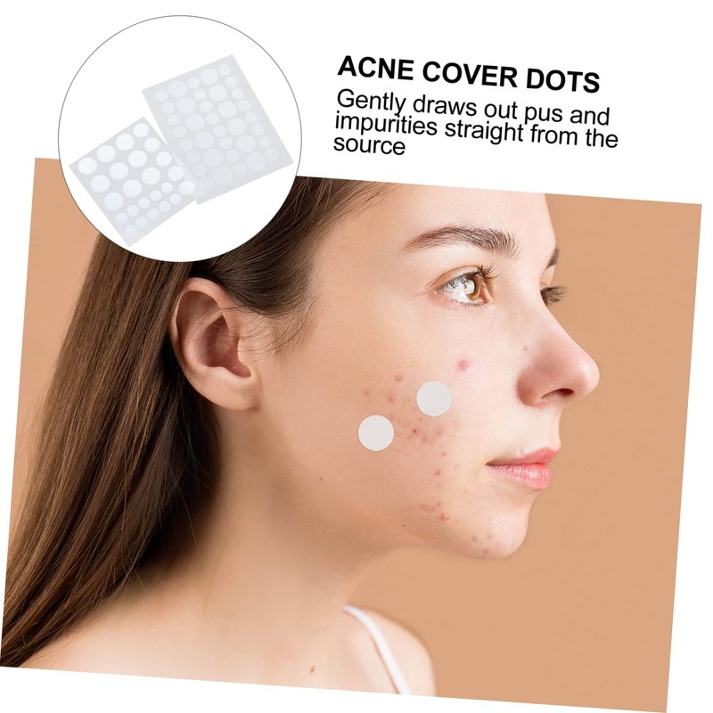 FOMIYES Pimple Patch 2pcs Treatment Waterproof Invisible Matte Face Healing
