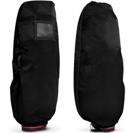 PYKES PEAK PP-GOLF Series Ultra Lightweight 4.2 oz (120 g) Golf Caddy Travel Cover, Fits 9.5 Type / 48 inch Caddy, Golf Bag, Caddy Bag, Foldable, 12 Colors, Men’s, Women’s, Black