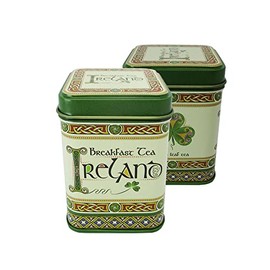 Royal Tara Irish Breakfast Tea of Loose Leaf Blended Black Tea Celtic Tin with Shamrocks and Ireland (2)