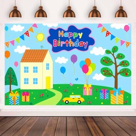 Pig Background Birthday Pink Pig Party Decoration for Party Birthday Decoration