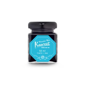 Kaweco Ink Bottle 50 ml/ 1.7 oz Paradise Blue I Premium Ink for Fountain Pen in Ink Glass I Ink Bottle with Kaweco Quality Seal I Vegan Cruelty Free Water Soluble Calligraphy Lettering Writing Ink