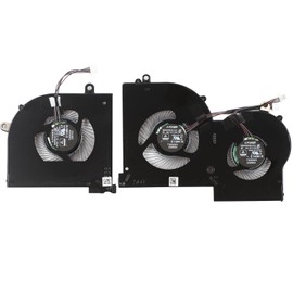 New CPU+GPU Cooling Fan Replacement for MSI GS65 GS65VR Stealth P65 Creator WS65 MS-16Q4 MS-16Q5 Fan P/N: BS5005HS-U3I BS5005HS-U3J 16Q4-G-CW 16Q4-G-CCW 5V 0.5A