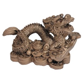 Mode Dela Casa Resin Good Luck Figurine, Ruyi Dragon, Auspicious Dragon, Tatsu, Dragon, Dragon, Yundragon, Good Fortune, Good Luck, Lucky Charm, Feng Shui 1 piece