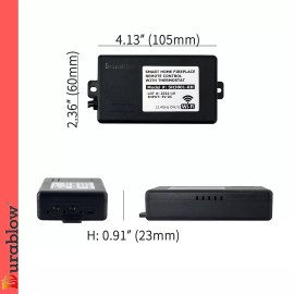 Durablow SH3001-RH WiFi Gas Fireplace Remote Control for Millivolt Valve, IPI...