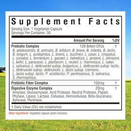Innate Vitality Probiotics 120 Billion CFUs for Men & Women, 34 Strains with Prebiotics & Digestive Enzymes, Immune & Digestive Health, Delayed Releas