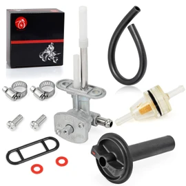 5KM-24500-10-00 1NS-F4524-00-00 Fuel Valve Petcock & Lever For YAMAHA ATV Grizzly 350 660 YFM350 YFM660 2002-2014 Bruin 350 2004-2006