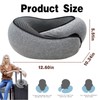 SHOOHS Travel Pillows for Airplanes,Neck Pillow Airplane Fits The Curve
