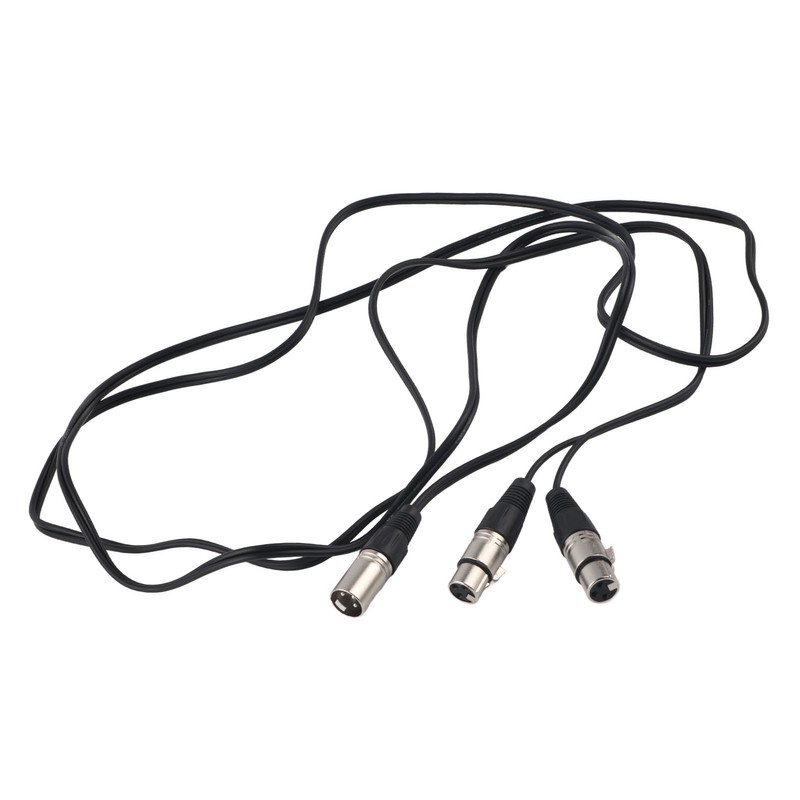 XLR Male to Dual XLR Female Cable Microphone Stereo Balanced