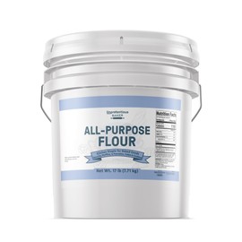 Unpretentious All Purpose Flour, 3.5 Gallon Bucket, Versatile Kitchen Staple, Food Storage