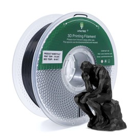 PLA-F Filament Black 1KG(2.2LBS), PLA Plus 3D Printer Filament 1.75mm ± 0.02mm Better Strength and Toughness Fit for Most FDM 3D Printers