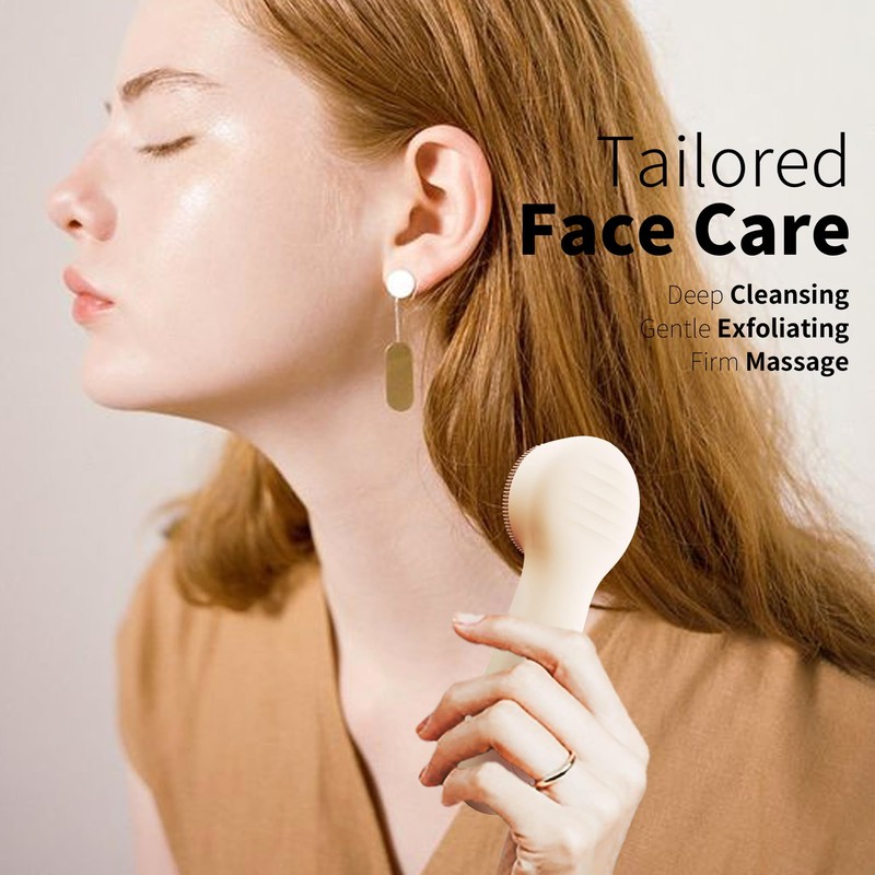 NågraCoola CLIE 2.0 Silicone Face Scrubber, Facial Cleansing Brush, Rechargeable,