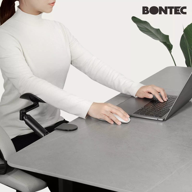BONTEC Arm Rest Support Extender for Desk Armrest Pad Rotating