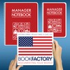 BookFactory Manager Notebook Manager's Log Book Planner Management Logbook, Wire-O