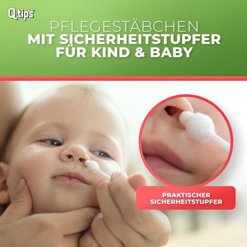 Q-tips Organic Baby Cotton Buds in Practical Cube Box Value