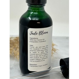Jade Bloom Tamanu Oil – 2oz 100% Pure Cold-Pressed Oil for Skin Recovery, Moisture & Body Care Comfort
