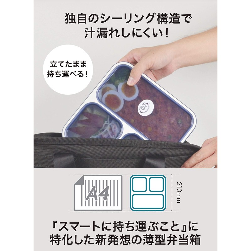 CB Japan, Food Man, Thin Lunch Box, 27 Ounce (800