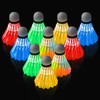 10 pieces LED badminton balls, badminton shuttlecocks made of goose