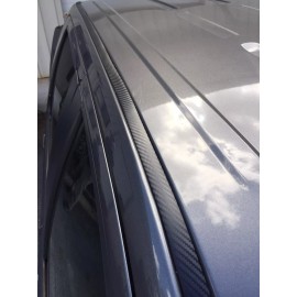 Automotive Authority For 2021-2024 FORD F-150 BLACK CARBON FIBER ROOF TOP TRIM MOLDING KIT