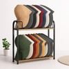 SWTYMIKI Hat Stand for Baseball Caps - 2 Tier Wood