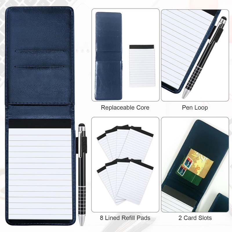 Marte Vanci Mini Pocket Notebook A7 Notepad Holder Memo Pad