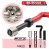 BILITOOLS M12x1.25 Thread Repair Kit, HSS Drill Helicoil Repair Kit