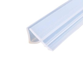 Mintice Bath Seal Bathroom Door Sealing Strip Shower Screen Shower Door Shower Cubicles Shower Seal Transparent Window Gap Seal Curved Flat Rubber Glass Underside Weather 6 mm 78 Inch H Shape