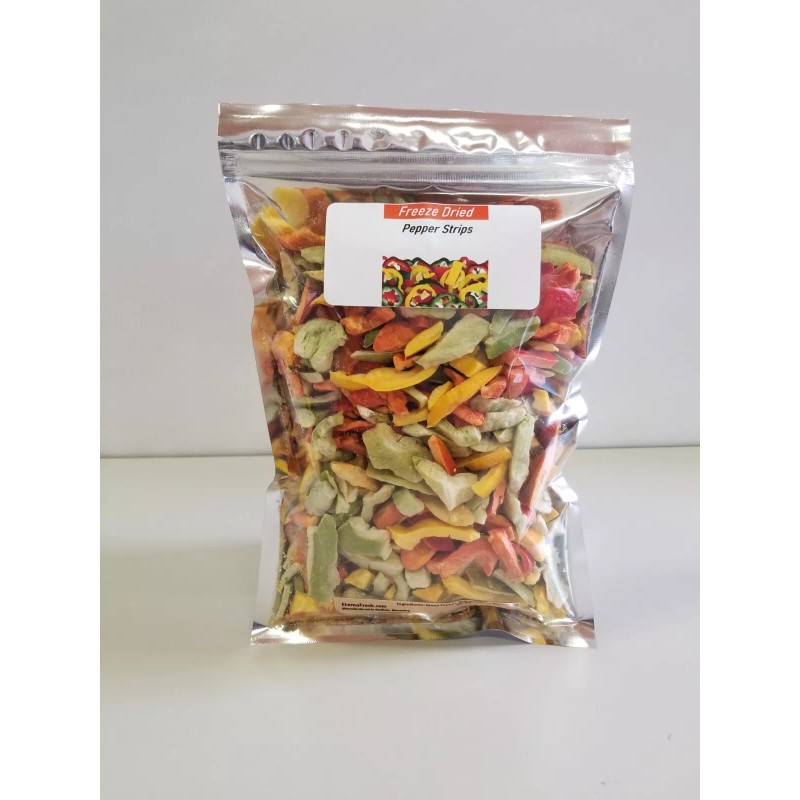 Eterna Fresh Freeze Dried Mixed Pepper Strips Camping Hiking Survival