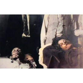 BONNIE & CLYDE COLOR PHOTO WANTED FBI DEATH FINGER MUG TEXAS GANG 8X10 REPRINT