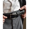 TAVARAT TAV-049R Men's Cow Split Leather Mesh Belt, 1.4 inches