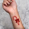 4 x 'Candy Cane With Bow' Temporary Tattoos - Water