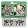2PCS Reflective Owl Scarer Devices Plastic Owl Hanging Decoration Woodpecker