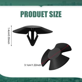 QZTYTY 20PCS Hood Insulation Retainer Clips, Car Hood Clips, Nylon Clip Hood Liner Push Pin, 4878883AA Hood Insulation Retainers Compatible with Chrysler Dodge Ram Challenger Jeep Plymouth (20PCS)