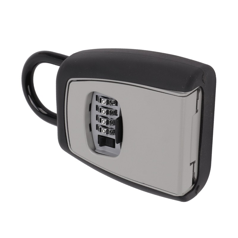 Key Lock Box Hanging Portable Resettable Password 4‑Digit Combination Lockbox
