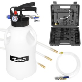10L Transmission Fluid Pump and Oil Extractor Pump,10L Automatic Transmission Fluid Pump Fluid Extractor/Dispenser for ATF Filler System with 15 Pieces ATF Filler Adapters and 4 Hoses (BLACK, 10L)