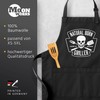 MoonWorks Men's BBQ Apron Grill King Apron for Men Crown,