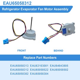 EAU65058312 Refrigerator Evaporator Fan Motor Assembly Replacement for Kenmore LG Evaporator Fan Motor EAU63103001 EAU64843805 EAU65058522 EAU65058502 EAU65058302 EAU65058304 EAU65058313