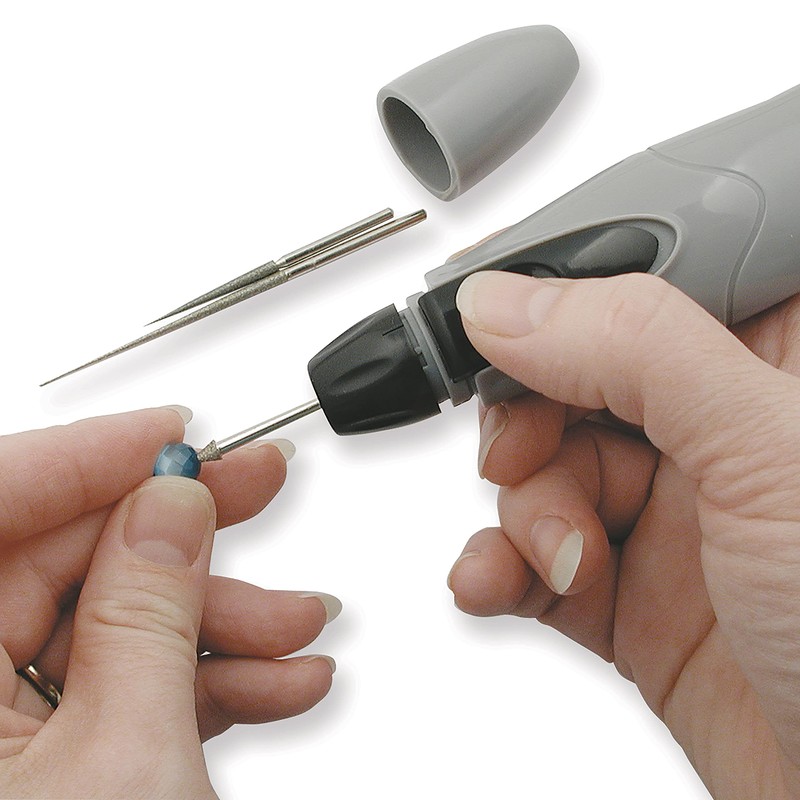 The Beadsmith Motorized Bead Reamer – Cordless: 2 AA Batteries
