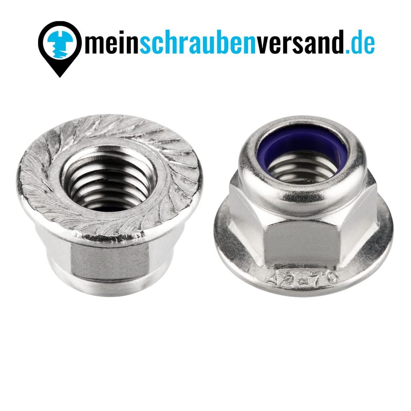 meinschraubenversand.de - Flange nuts (self-locking with locking toothing) according to