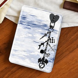 Sxdahran Charm Chain for Kindle, Fantasy E-Reader Decor Cute Charms Chain Compatible with Kindle and Phone Keychain Decorating Accessories Bookish Gifts for Booklovers Black