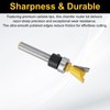sourcing map 2pcs Dovetail Router Bits 1/4" Shank 1/2+5/8" Dia