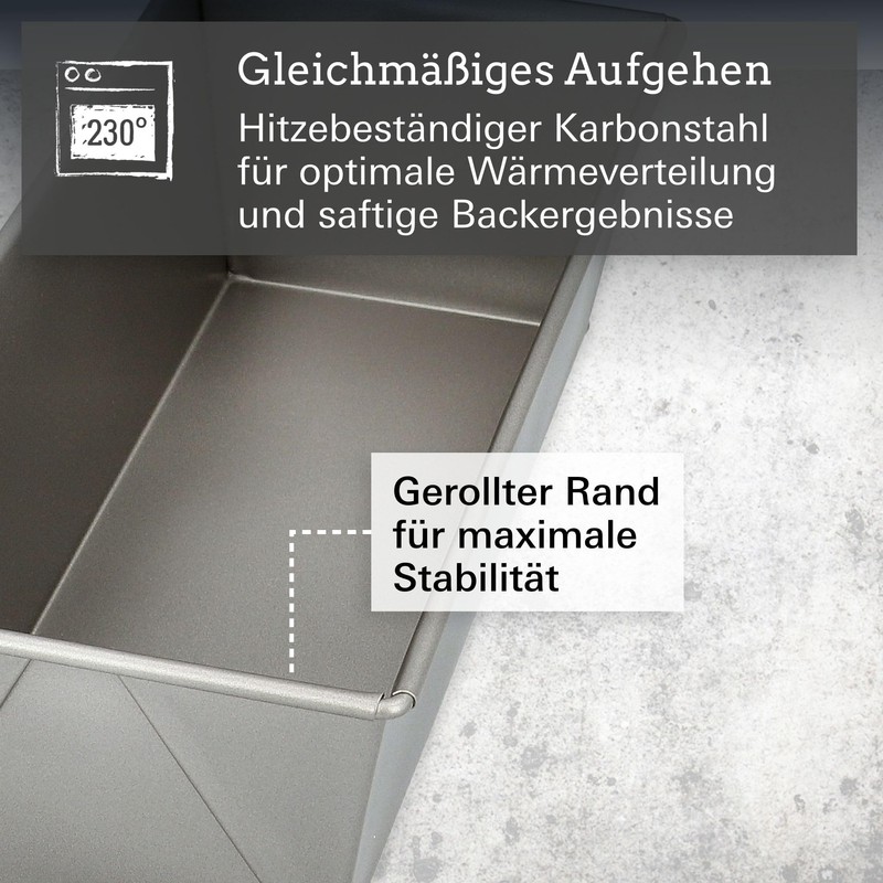RBV Birkmann, Basic Baking 883079 25 cm Non-Stick Loaf Tin