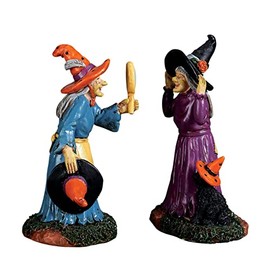 Lemax Spooky Town Collection Black Cat Millinery, juego de 2#72490