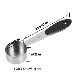 DOTINGHUX® 1/8 Cup Magnetic Grips Stainless Steel Measuring Cup -1PCS